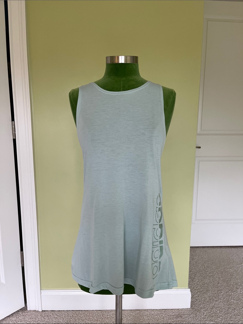 adidas Light Aqua Women's Tank with Side Logo